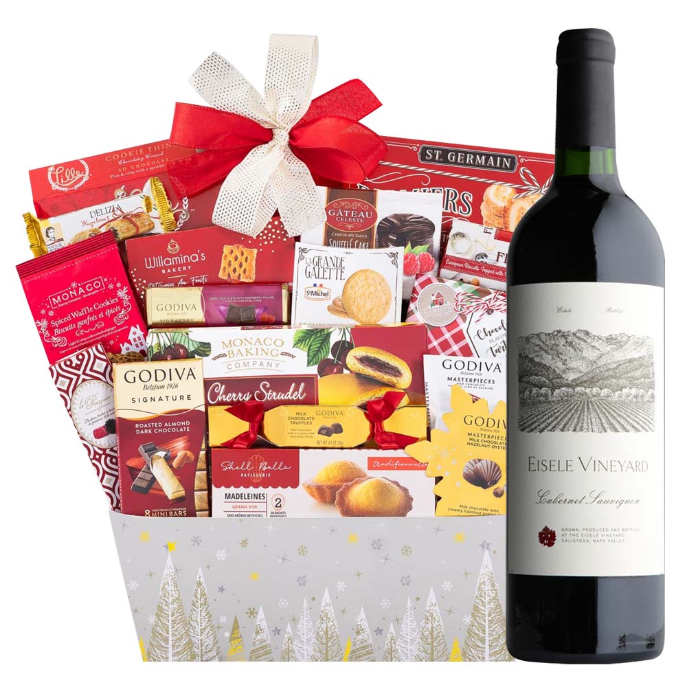 NAPA VALLEY WINES BASKET & GODIVA CHOCOLATES NAPA VALLEY WINES BASKET & GODIVA CHOCOLATES