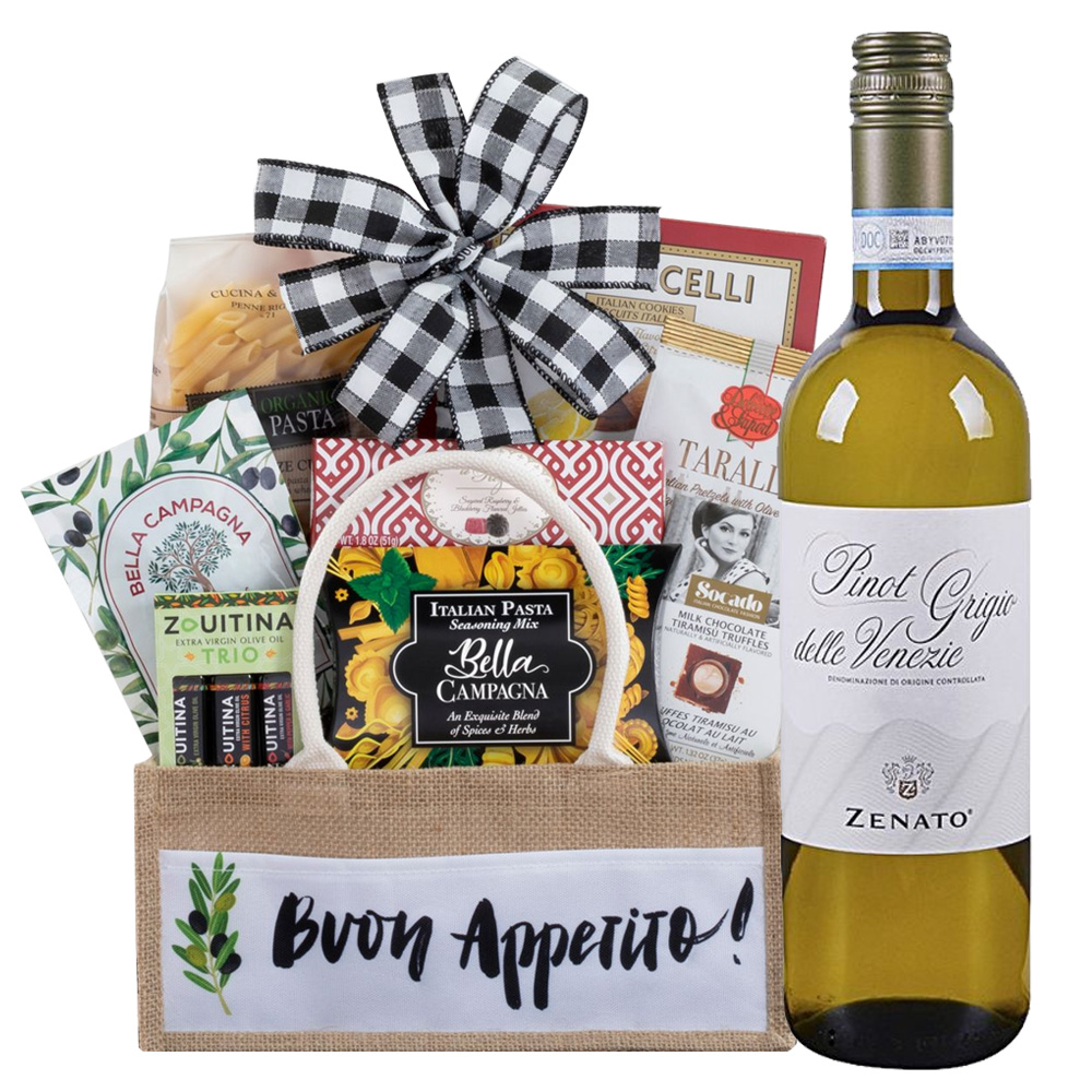 Zenato Pinot Grigio Italian Wine Gift Basket Zenato Pinot Grigio Italian Wine Gift Basket